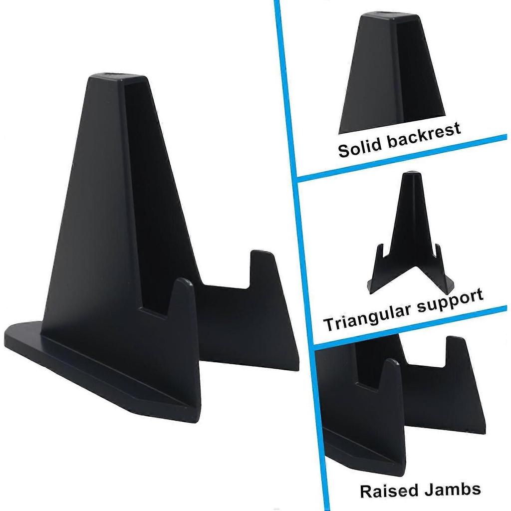 20 Pack Mini Black Trading Card Display Stands 2.2 Inch with Stable Base for Coins and Medals