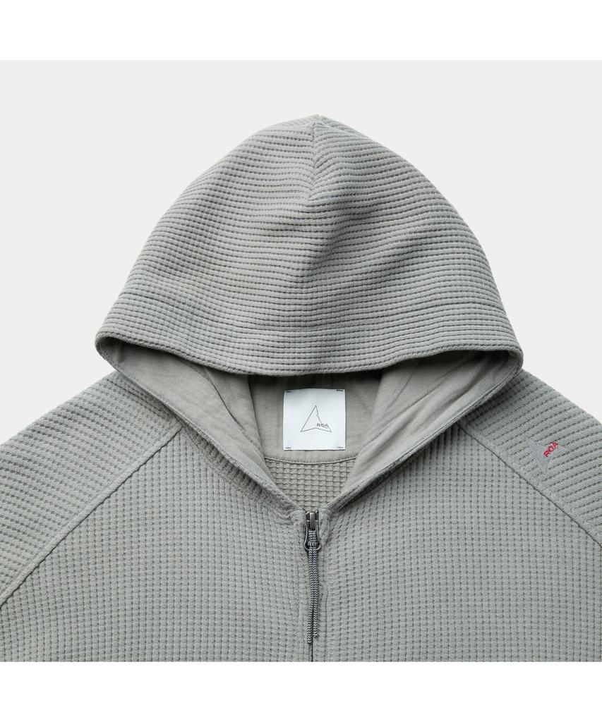 Silijeu Roa Bee Sun Faded Organic Waffle Zip-Up Hoodie Svwam26452Gyx