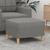 Day and Night - Day and Night Dark Gray Fabric Footstool 60x50x41 Cm