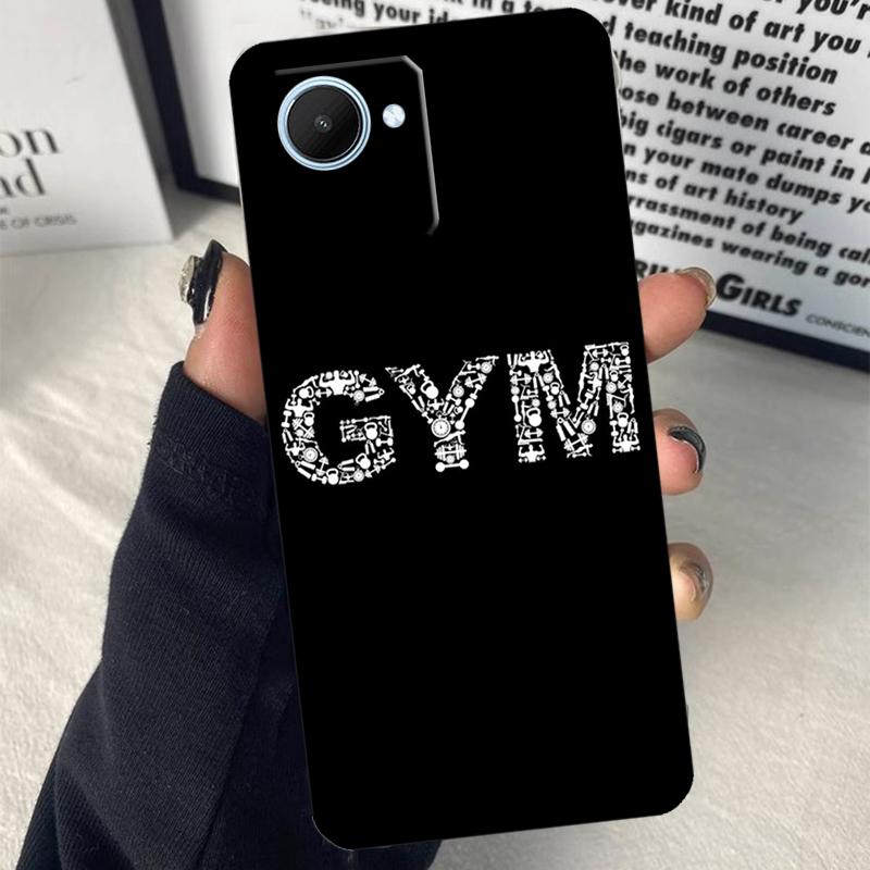 Bodybuilding Gym Fitness For Realme GT7 Pro GT6 C67 C65 C63 C61 C55 C53 C51 C71 C75 10 11 12 13 14 15 Pro Plus Case