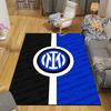 Inter Milan Printed Carpet, Home Sofa Decoration for Living Room & Bedroom, Non‑Slip Play Flannel Floor Mat for Game Room