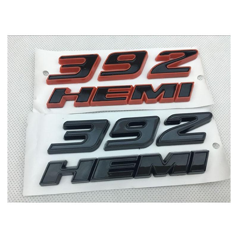 392hemi Schwarz Rot Emblem Kotflügel Seitenabzeichen Aufkleber 64l Aufkleber Für 300c Srt8 3500