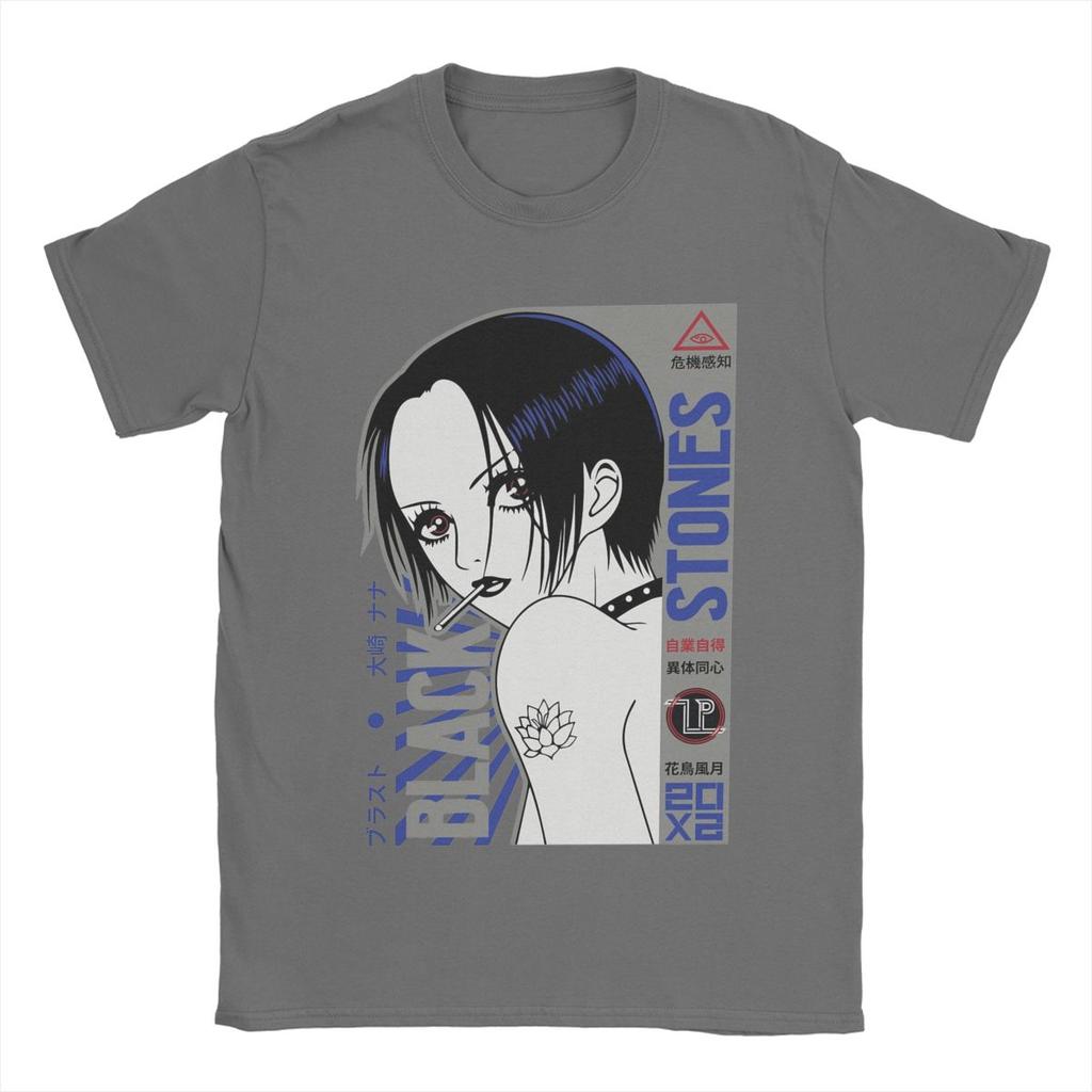 Men's Nana Osaki T Shirts Anime Cotton Tops Leisure Short Sleeve Round Collar Tees Birthday Present T-Shirt