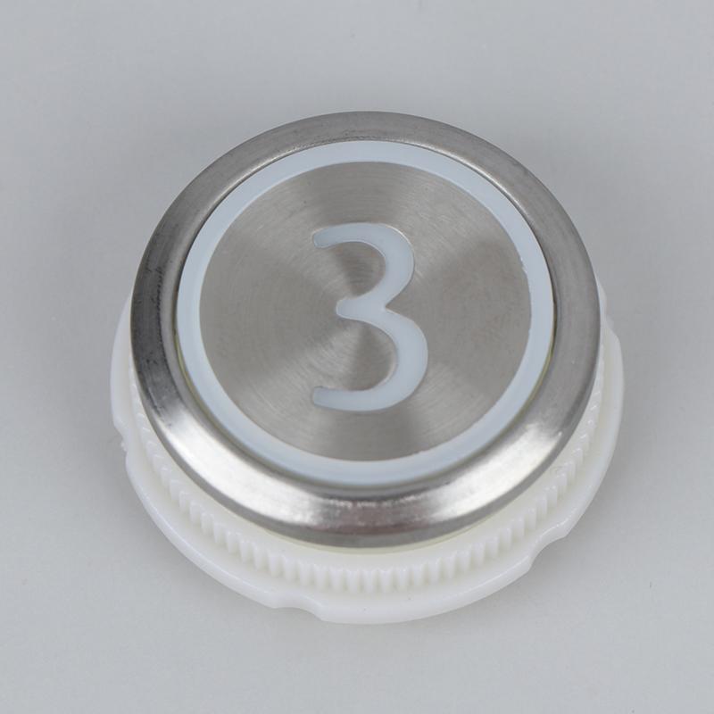1PCS Elevator Buttons For Round Stainless Steel Elevator Buttons / Digital 1-6 Buttons / Up Buttons / On/Off Buttons