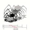 Custom Metal Wall Art Spider Web Design Personalized Name Tags Halloween Decor Bohemian Style Unique Gift