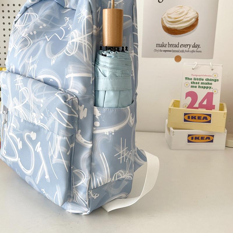 Student School Bag Large Capacity Backpack Graffiti Women's Backpack