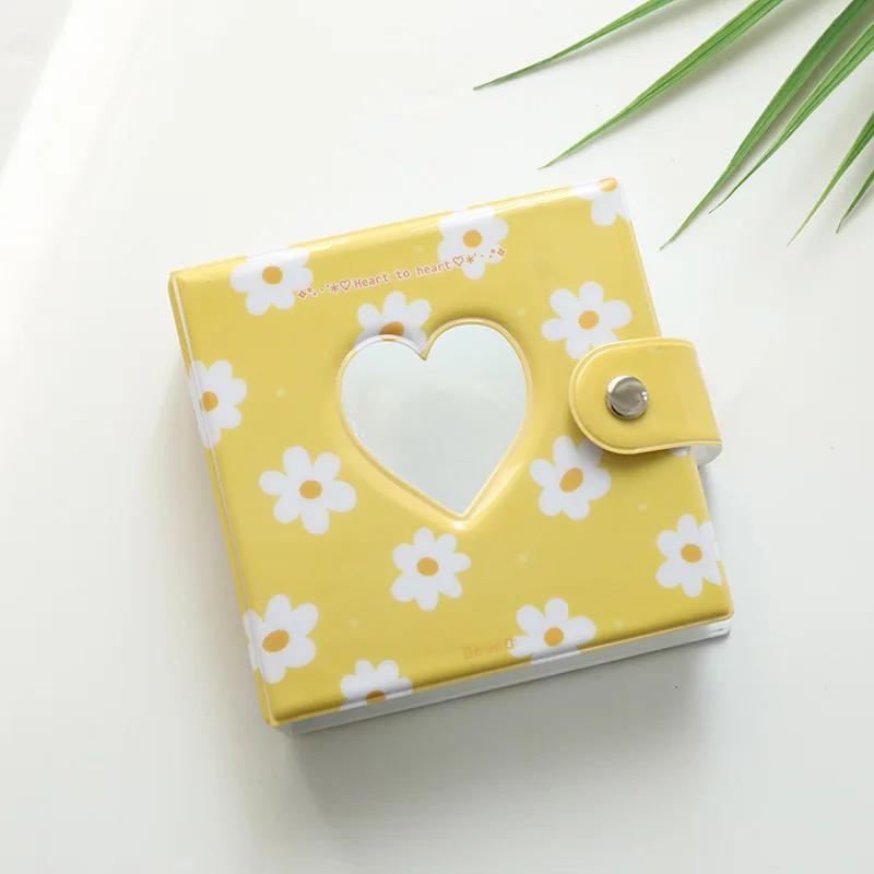 Cute Bear Milk Pattern Kpop Card Binder Love Heart Hollow 3 Inch Photo Album Instax Scrapbook Album 40 Pockets Photocard Holder
