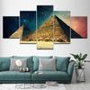 Canvas Painting Sunset - Egypt pyramids 5 Pieces Wall Art Painting Modular Wallpapers Poster Print for living room Home Decor