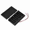 Portable 8pcs AA Battery Holder Battery Storage Box with Cover & Power Switch