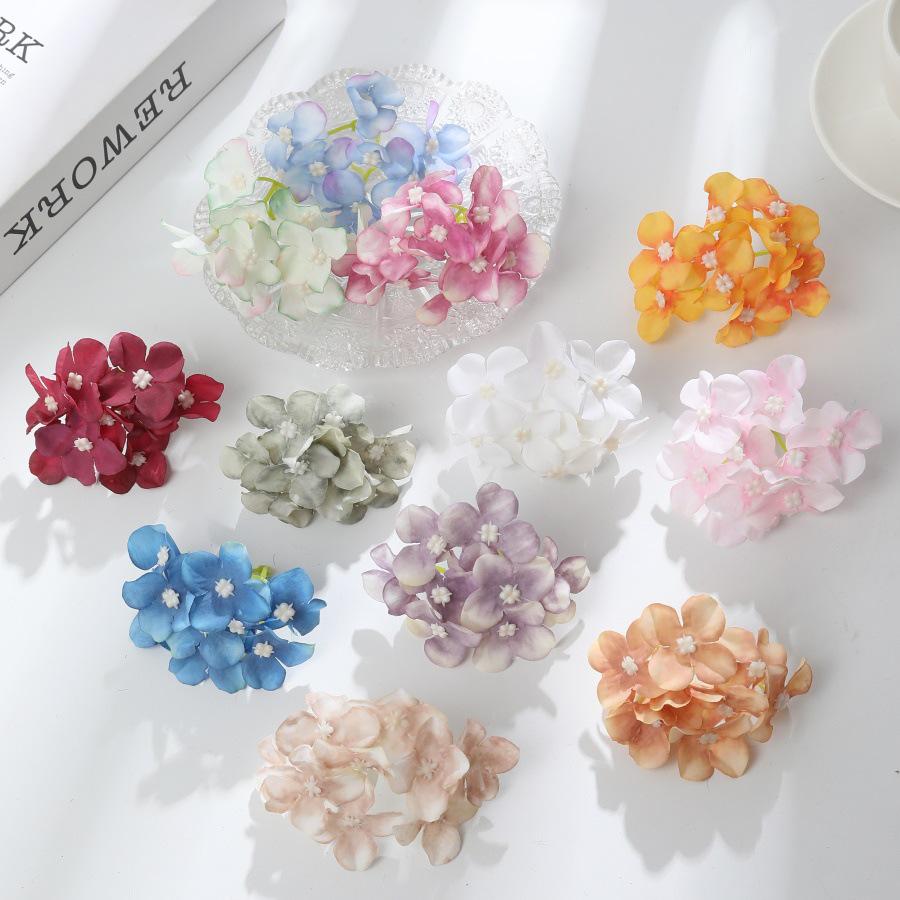 Simulated Hydrangea Accessories: DIY Handicraft Hanfu Flower Decorations
