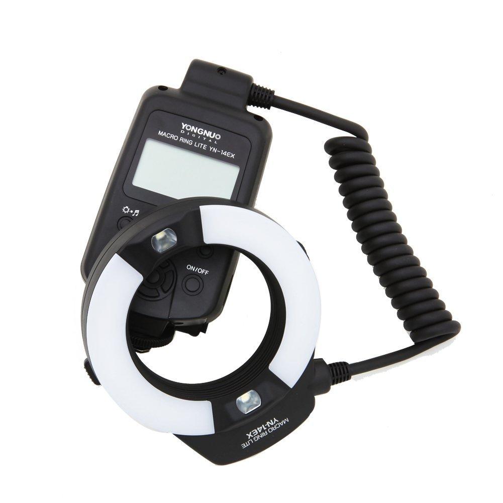 YONGNUO YN14EX Ring Macro Ring Auto for Canon Compatible Flash, Light, E-TTL/TTL Exposure, Close-Up Photography,