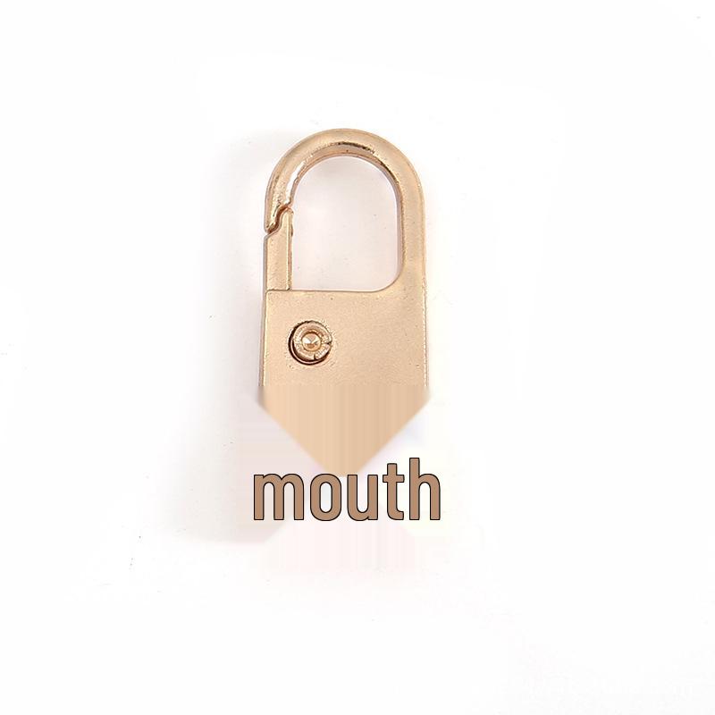 Tool-Free Removable Zipper Pull Tab with Metal Pendant for Luggage, Bags, Jackets, and Shoes