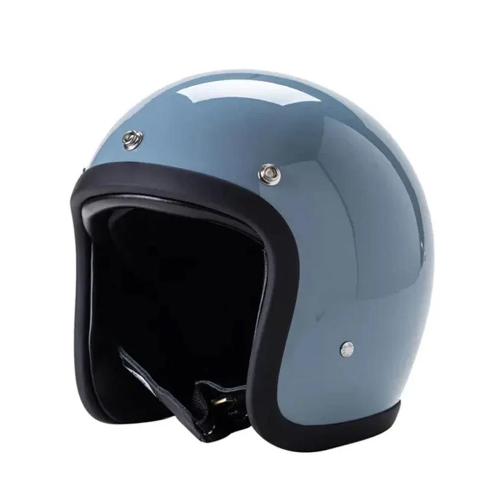 Retro Motorcycle Helmet Open Face ECE DOT Approved Moped 3/4 Vintage Low Profile Japanese Style Half Helmet Men Women Casco Moto