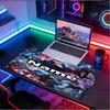 Custom Name Personalized Jujutsu Kaisen Pattern Mousepad, Laptop PC Desk Mat, Decorative Desk Mat for Home Keyboard Pad Gift