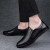 Herrenmode Echte Leder Slipper Rutschfeste Walking Flats Atmungsaktive Outdoor Slip-on Freizeitschuhe Herren Business Büro Fahrschuhe