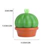 Plant Night Light Cute Mini Cactus Led Light Touch Dimming Desk Lamp Atmosphere Light Adjustable Neck Cartoon Cactus Led Table