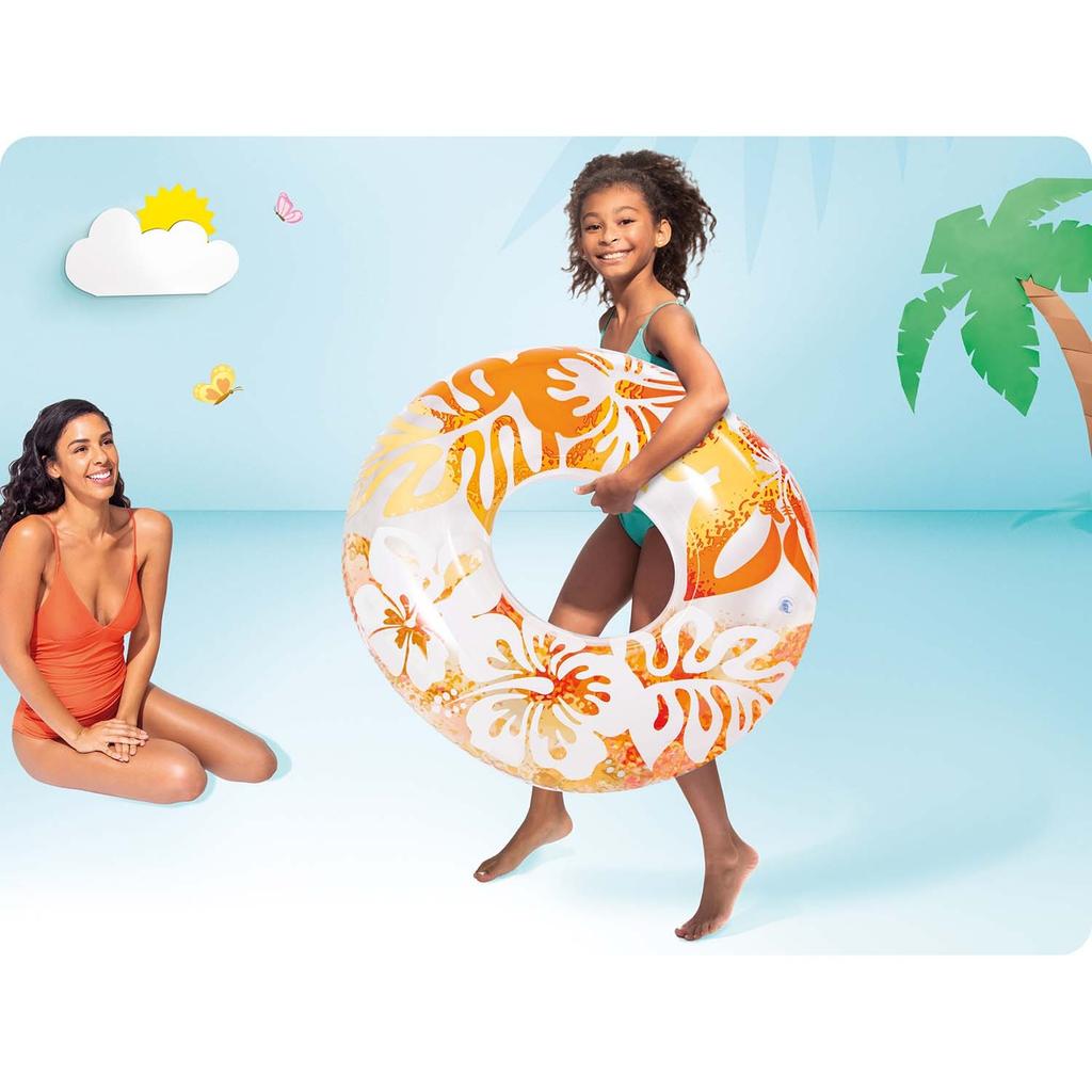 Schwimmring Durchmesser 91 cm 3 Farben Intex 59251 Orange