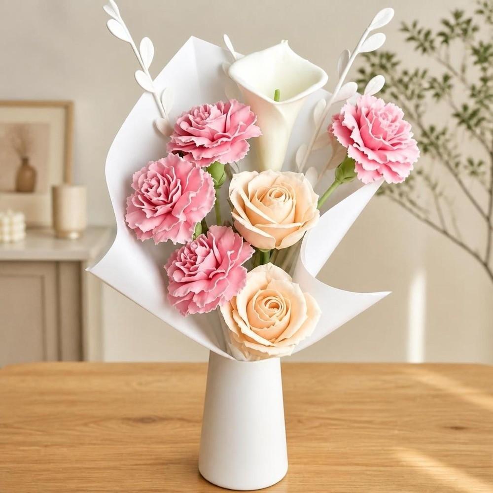 Nordic Style Flower Bouquet Vase Irregular Desktop Flower Vase Flower Display Container Gift