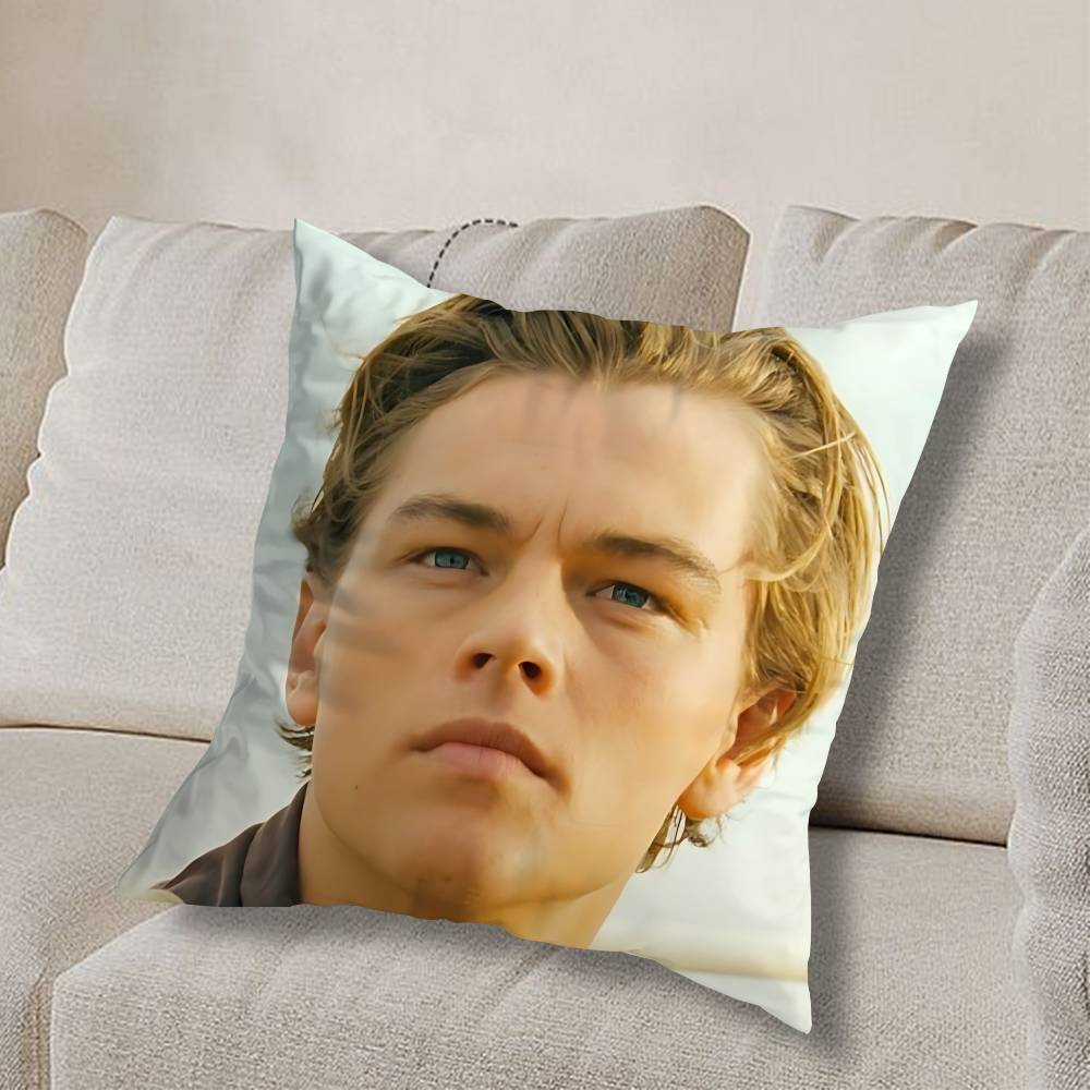L-Leonardo D-Dicaprio YoungS Pillow Case Sofa Living Room Bedroom Headboard Backrest Cushion Square Cushion Nap Time