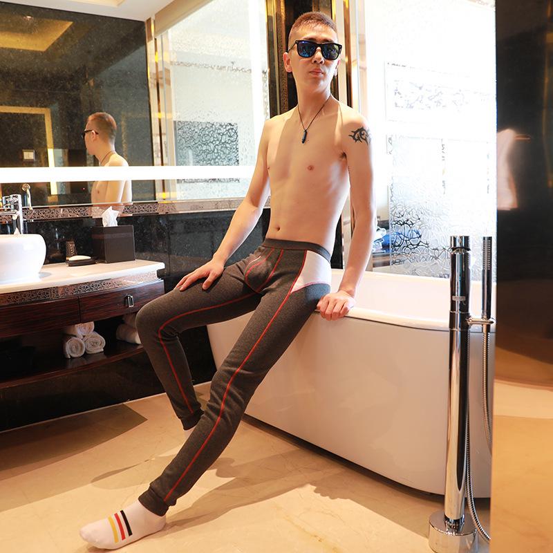 

Men s Slim-Fit Fleece-Lined Winter Trousers, Thick Cotton, Stretchy Base Layer Pants for Autumn. M темно-сірий