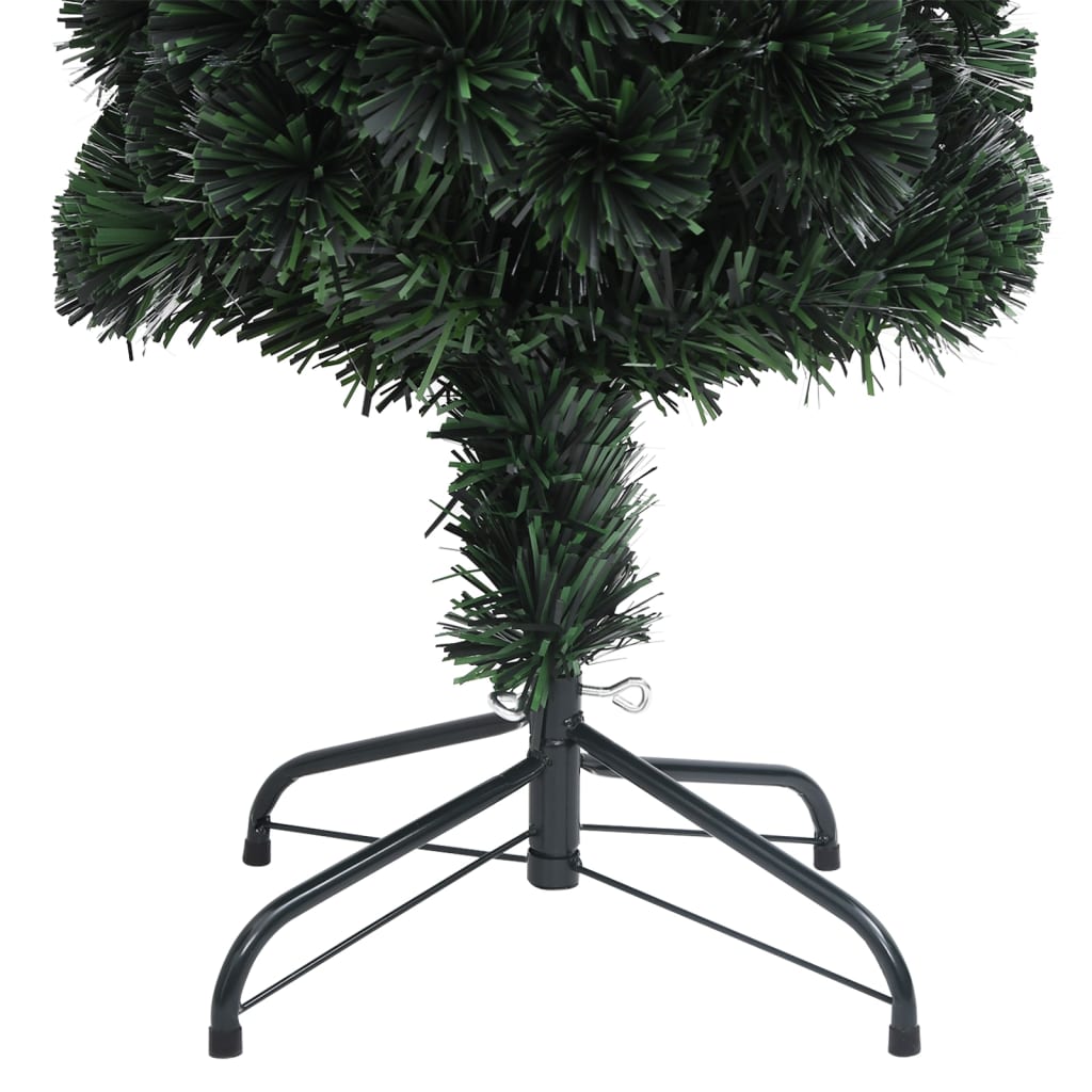 Artificial Slim Christmas Tree with Stand 150 cm Fiber Optic