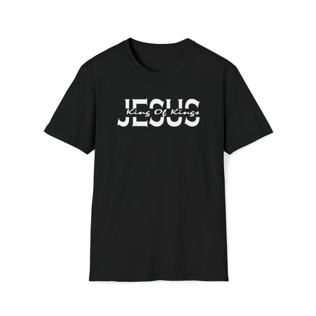 student Cotton T-shirt Jesus King of Kings, Christian Religious Bible Faith Church Gift Tee, Unisex,Unisex,gift,Top