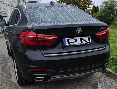 BMW X6 F16, F86 2014- Chrome Trunk Trim - Tailgate Accent - Premium Car Rear Detail - Shine Enhancer Trunk