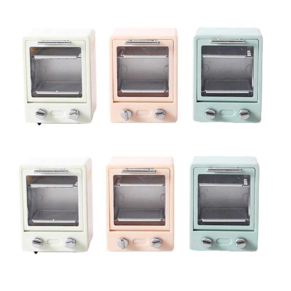 1:12 Miniatures Doll House Kitchenware Supplies Resin Microwave Oven Model Mini Kids Kitchen Play Gifts