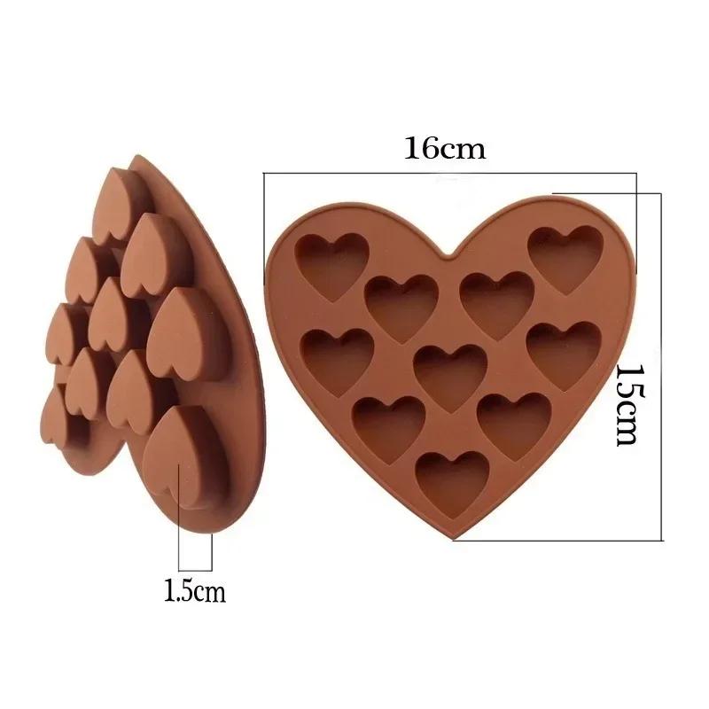 Love Heart Shaped Silicone Molds Fondant Cake Chocolate Mold Baking Tools