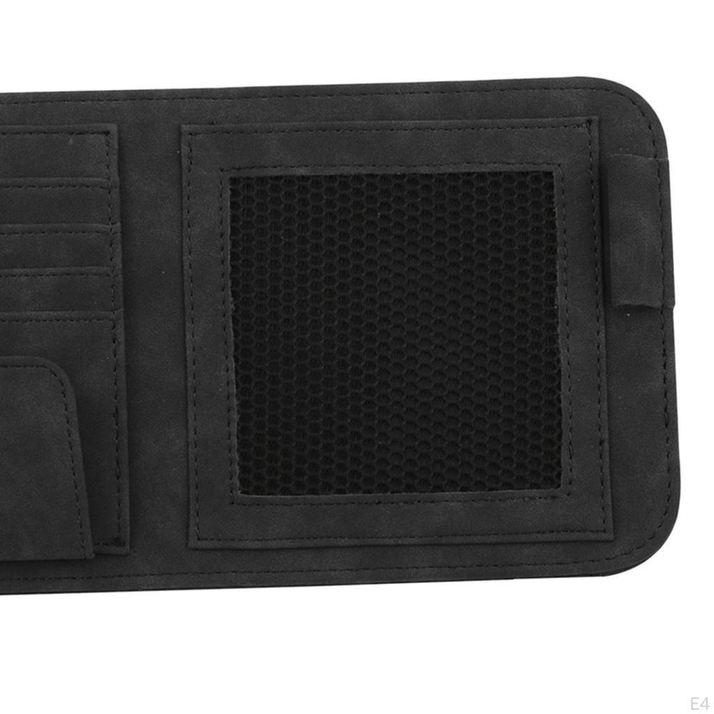 Auto Sun Visor Organizer Automobile Card Holder Multi Pocket Universal Glasses Holders Mobile Phone