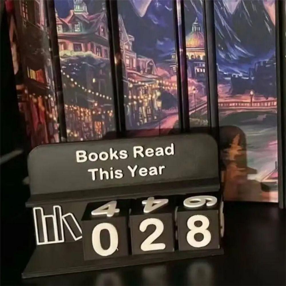 Bookish Decor 3D Book Read Counter 3D Printed Reading Log New Bookshelf Counter  Christmas Calendar