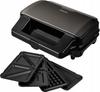 Tostapane Tostiera Per Sandwich Toast Panini Waffle Sencor 4 in 1 900 W Nero