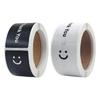 120Pcs Rectangular Thank You Sticker Smiling Face Thank You Label Waterproof Adhesive PVC Wrapping Label for Packaging