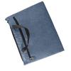 Zipper Briefcase Waterproof Large Capacity Portable Oxford Cloth Document Bag with Handle for Business Office Navy Blue