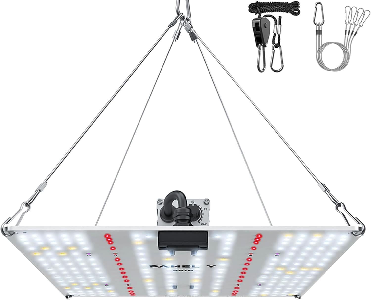 

[Official] BRIM PANEL Y Plant Grow Light LED Panel [Domestic Brand] Stepless Dimming Function IP65 Waterproof LM281B+ Full Spectrum UVA+IR with Hook W