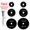 Rotary Drill Saw Blades Steel Saw Disc Wheel Cutting Blades with Straight Shank Mandrel for  Drills Rotary Tools