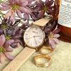 Jyullieoseu Wsb021 Mother-Of-Pearl Round Women'S Leather Watch + Free Bracelet