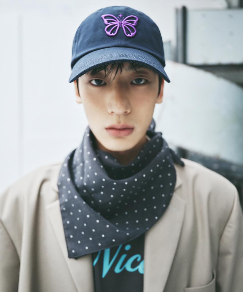 Nigaennikol Vintage Butterfly Blink Ball Cap_Navy Purple