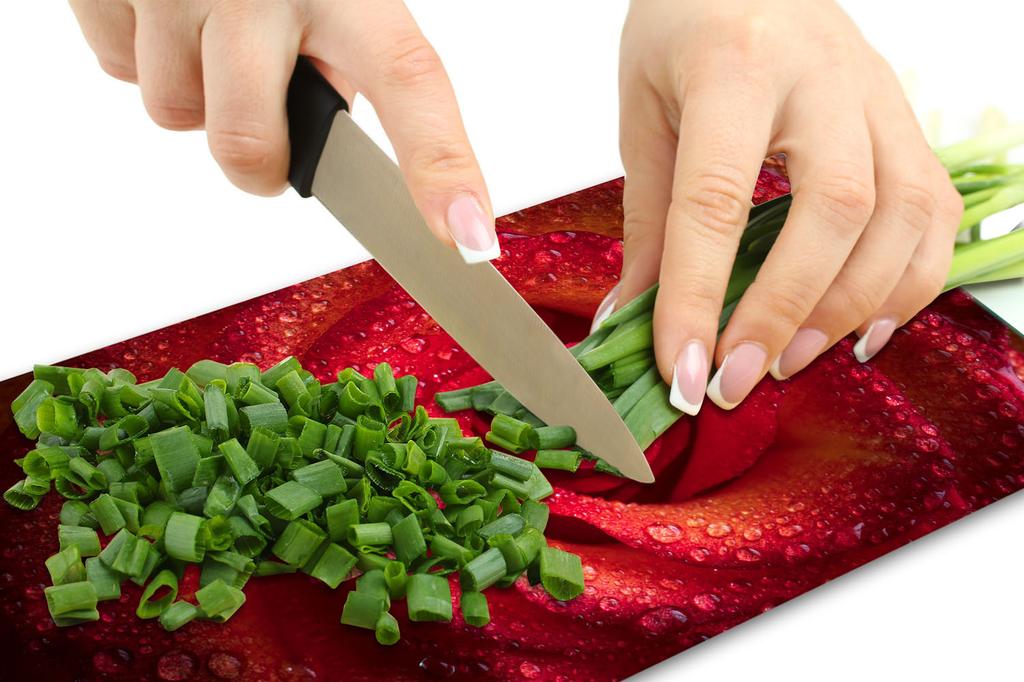 Glass Board Cutting Board 52X30 Rose