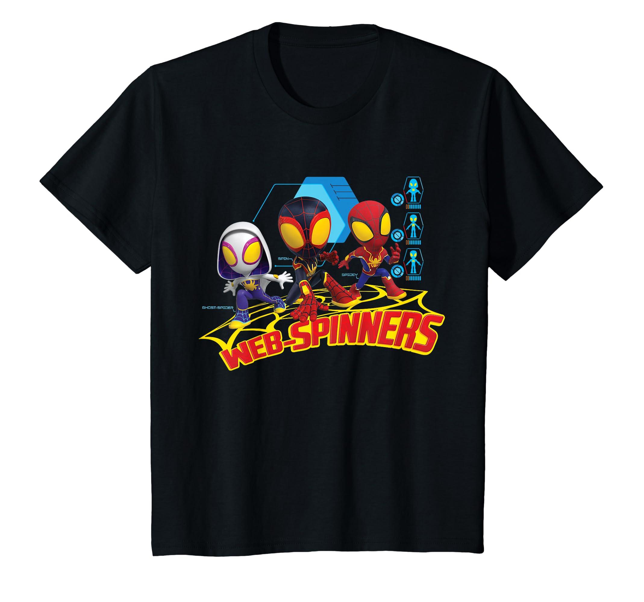

Kids Marvel Spidey and His Amazing Friends Web-Spinners Data T-Shirt