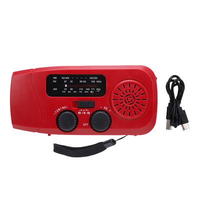Solar Radio Multifunctional Rechargeable Hand Cranked Emergency Radio for Camping Backpacking Survival Situations