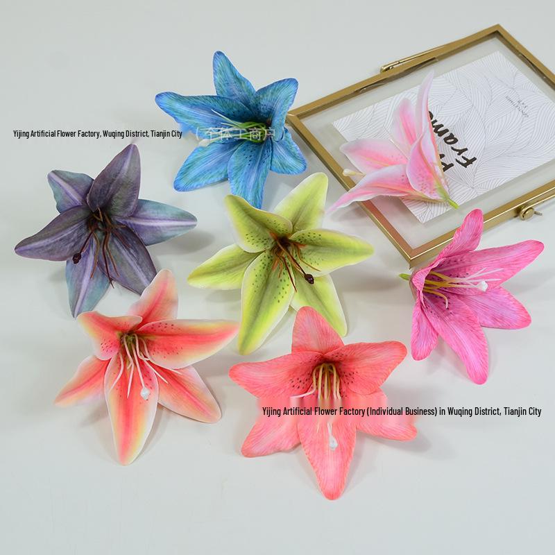 3D Silk Lily Hairpin & Headdress - Dance Prop & Floral Decoration