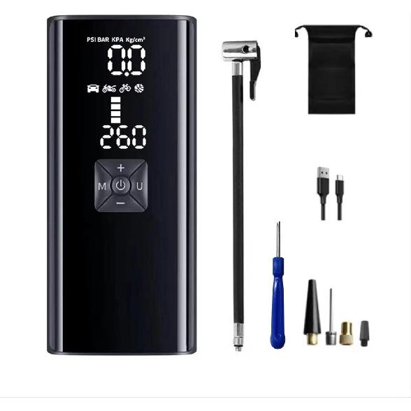 Portable Air Compressor. Tire Inflator,150PSI Car tire Cordless Inflator Pump, Intelligent Charging, SOS Warning, Emergency Lighting. Suitable for