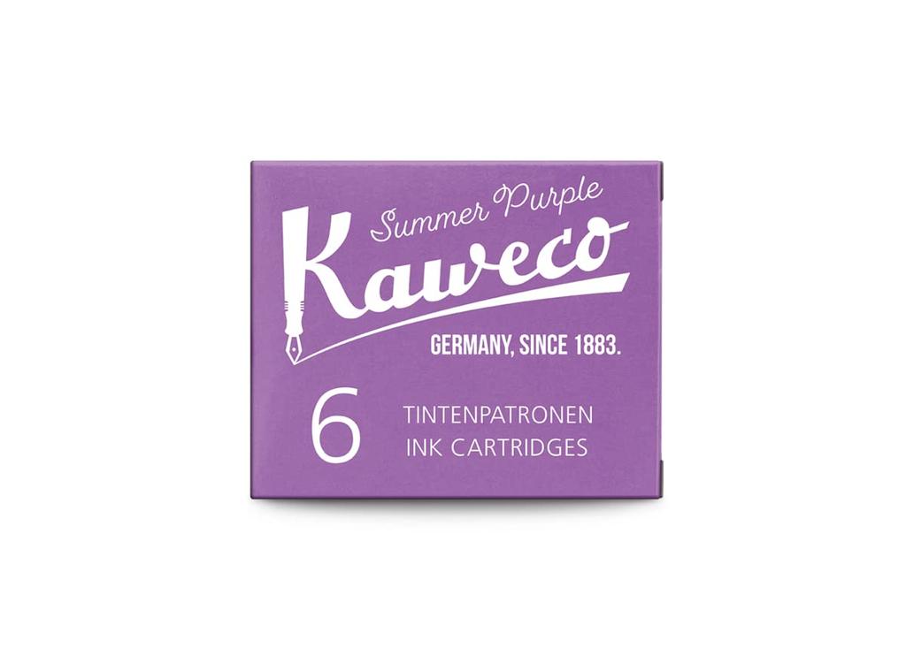 Kaweco Summer Purple Cartridge Ink Genuine Imported Product (6 cartridges) -
