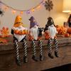 Hand-Painted Halloween Gnome Shelf Sitter Resin Dangling Leg Gnome Statue  Home Garden  Decor