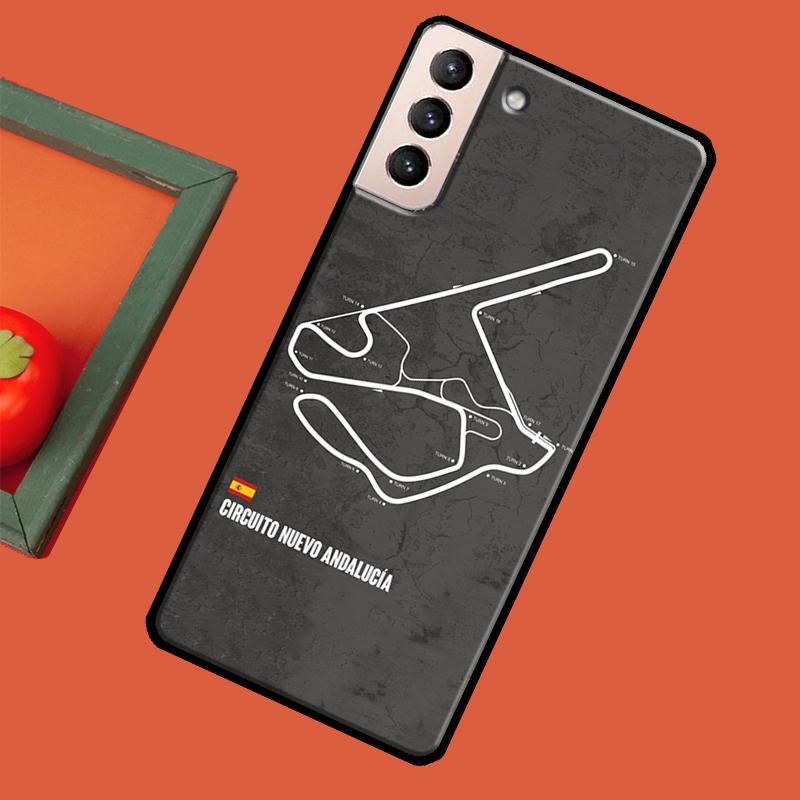 Formula 1 F1 Racing Circuit Case For Samsung Galaxy S23 S22 Ultra S20 FE S21 Ultra Note 20 S8 S9 S10 Note 10 Plus Coque
