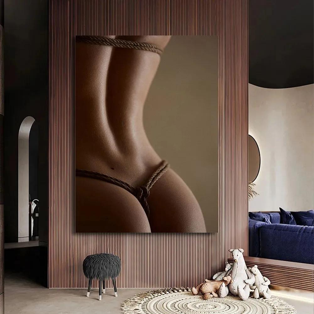 20x30cm Metal Poster Erotica Nude Sex BDSM Shibari Art