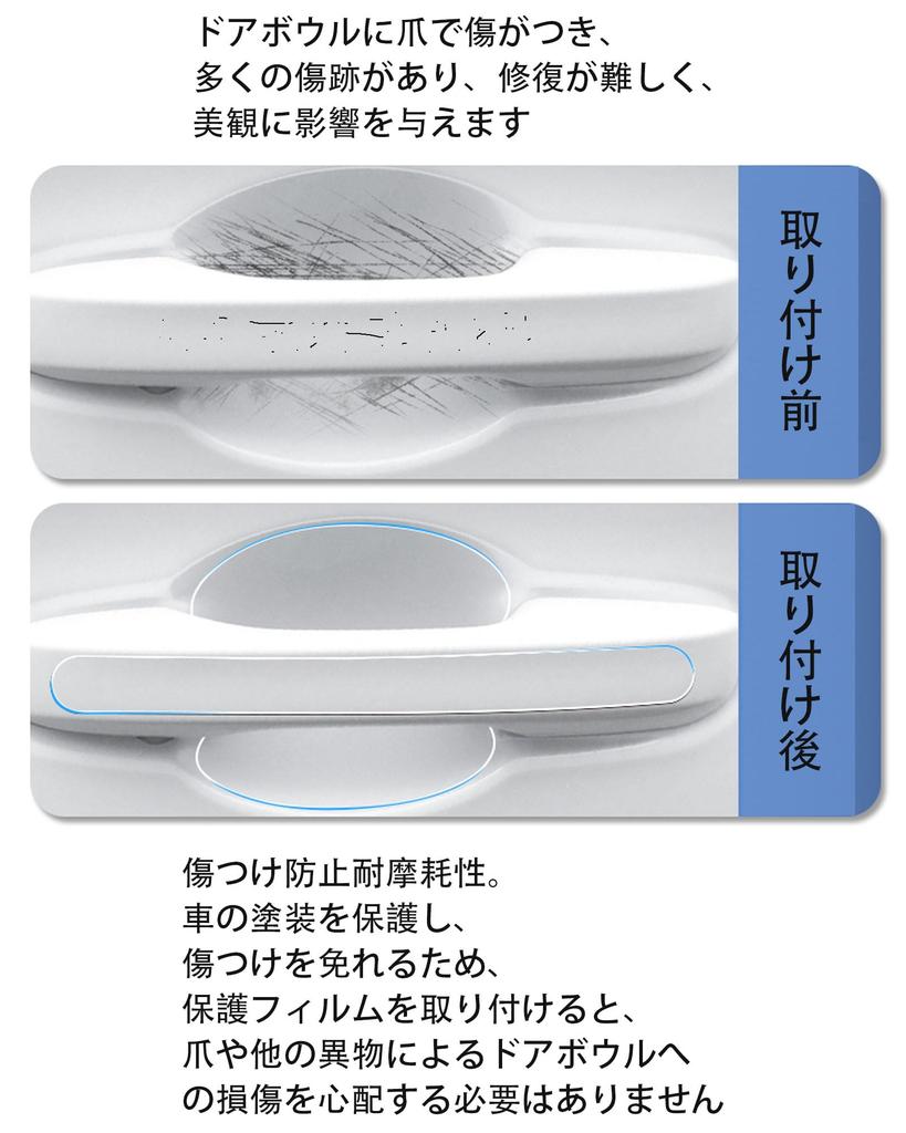 Transparent Door Handle Protector Covers for Honda Step Honda Freed GB Honda and Honda New Accord CV Accord Hybrid CR Includes Japanese 14-Piece