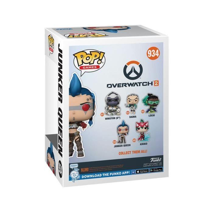 Figurine pop! - funko - junker queen - 9 cm - overwatch 2 - mixte