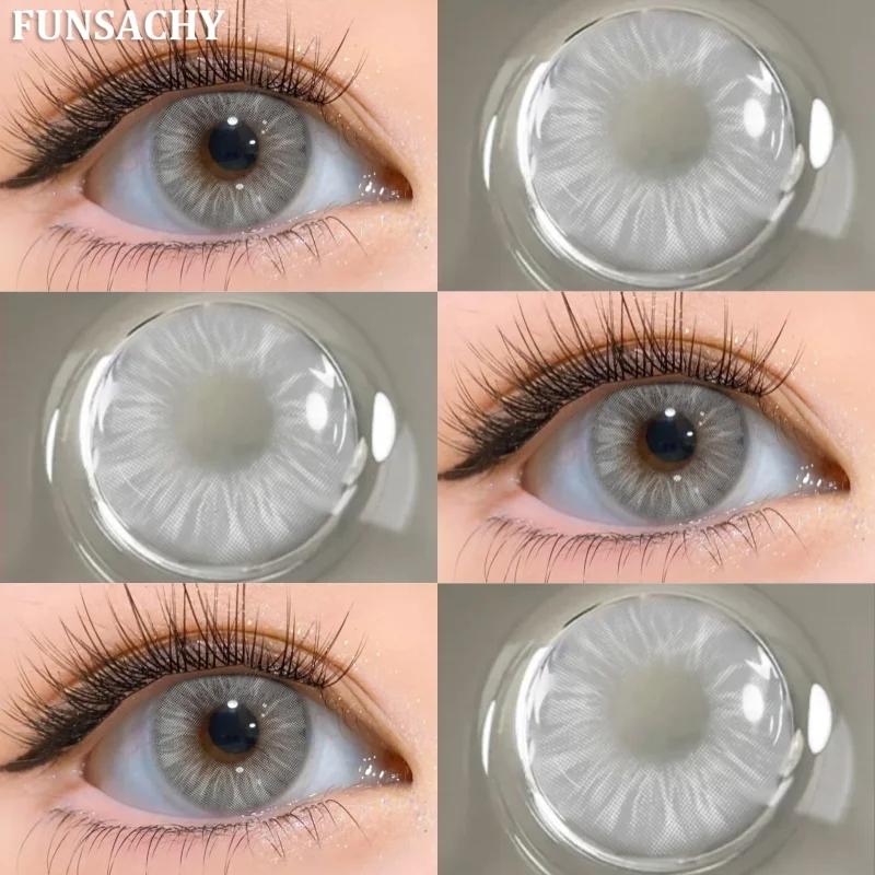 

FUNSACHY НОВЫЕ Линзы для глаз голубого цвета 1 пара Зеленые цветные зрачки для глаз Натуральные модные линзы Корейский стиль Цветные контактные линзы для глаз